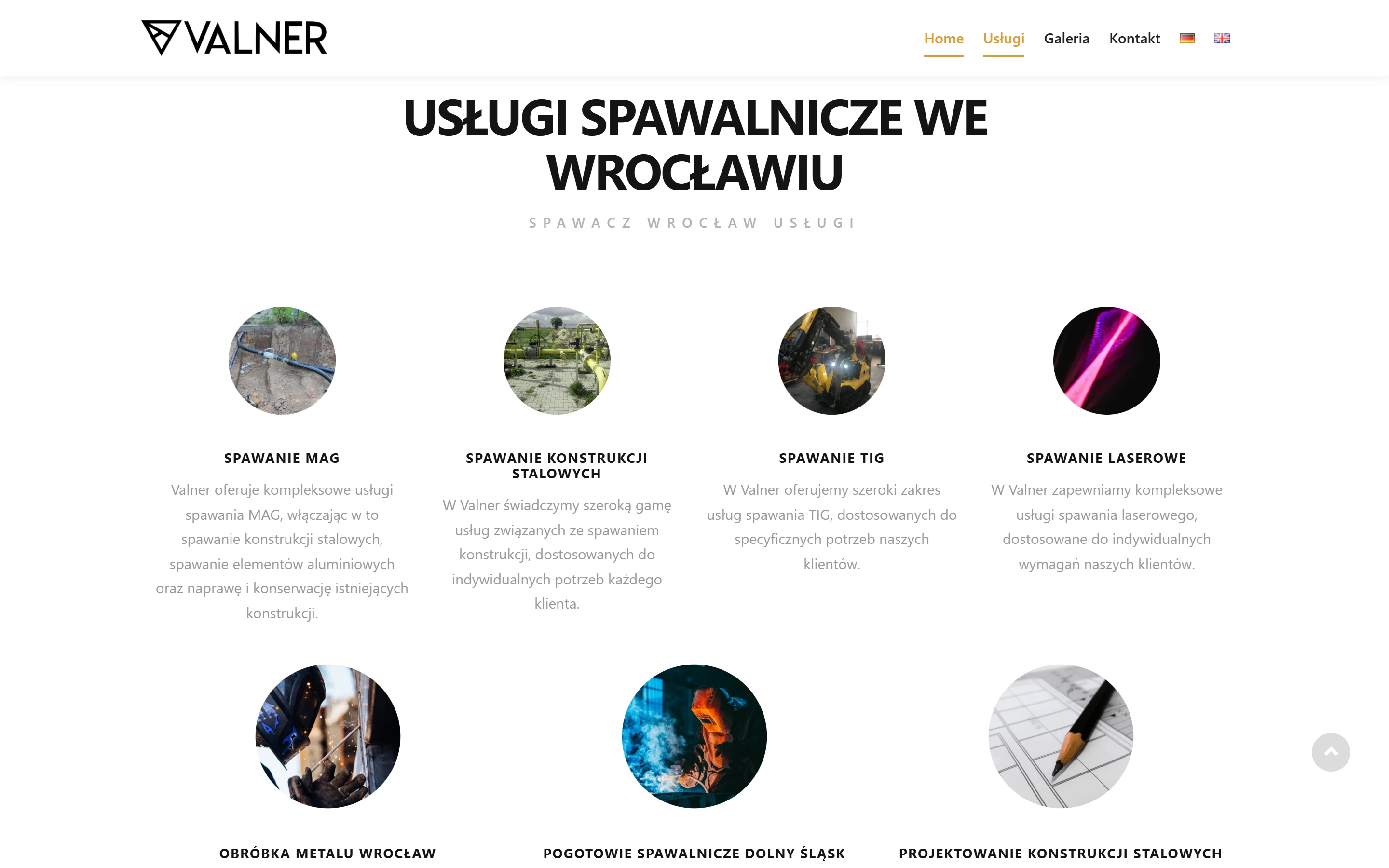 Przegląd usług spawalniczych Valner: spawanie MAG, TIG, laserowe i konstrukcje stalowe